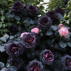 Роза Черная купить по цене от 450р. в интернет-магазине «Посадика» с доставкой почтой в в Калач-на-Донуе и по всей России – [изображение №1].