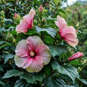 Гибискус Иден Бьюти купить по цене от 460р. в интернет-магазине «Посадика» с доставкой почтой в в Калач-на-Донуе и по всей России – [изображение №1].