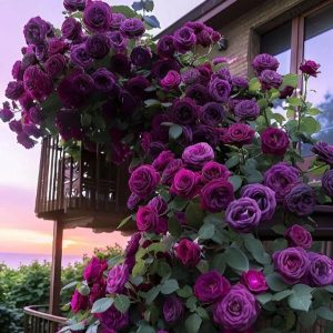 Роза Плетистая Плум Пэшн купить по цене от 610р. в интернет-магазине «Посадика» с доставкой почтой в в Калач-на-Донуе и по всей России – [изображение №1].